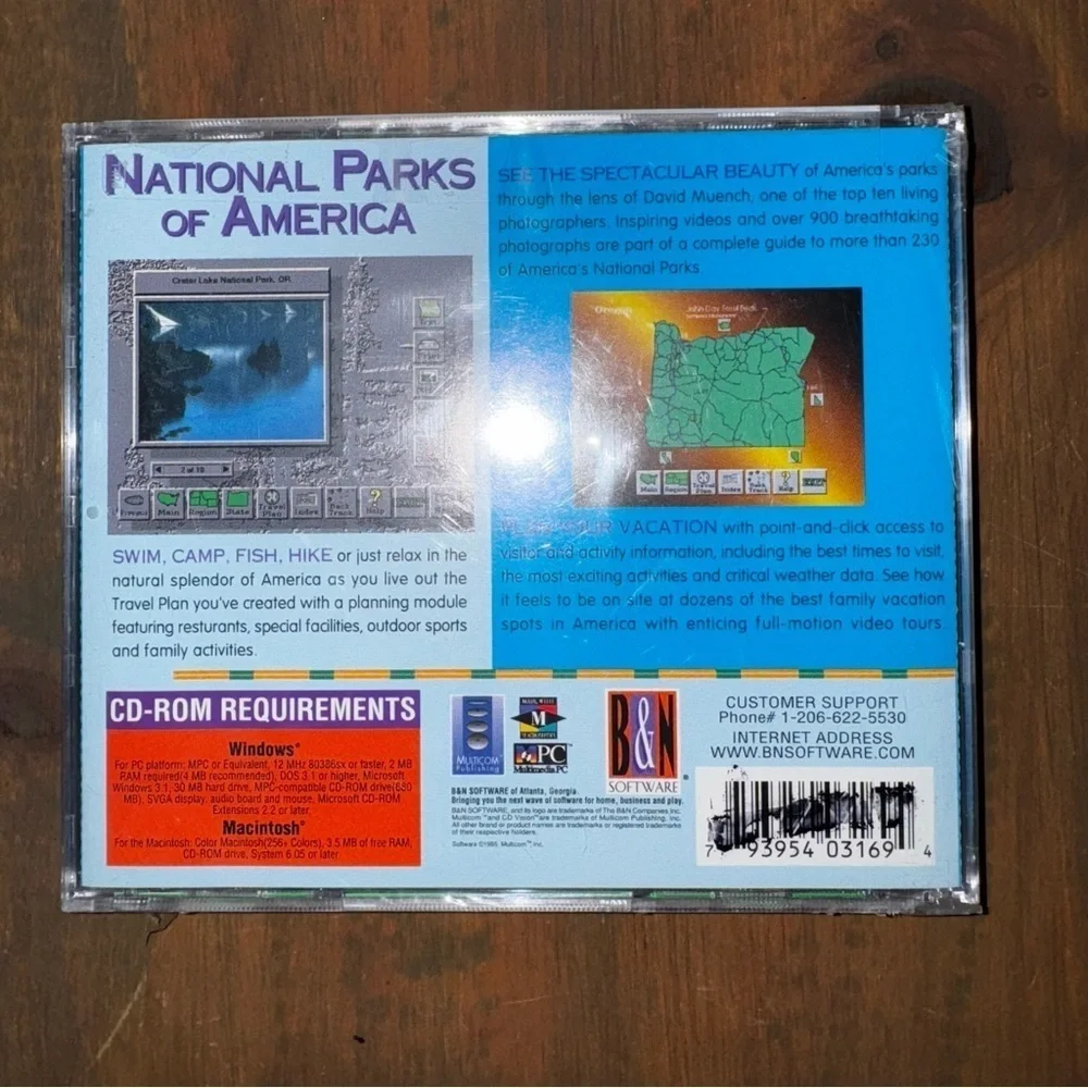 NATIONAL PARKS OF AMERICA - Photography by David Muench - 1995 - CD-ROM Vintage